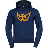 Berik Sweat à capuche The Eye, bleu foncé/orange, 2XL
