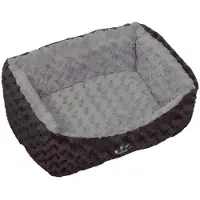 Nobby Lit confort "SEOLI" L x l x H : 75 x 60 x 23 cm gris foncé / gris clair