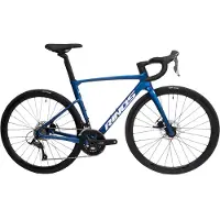 RINOS Vélo de route en carbone Odin 1.0, groupe Shimano R3000, couleur bleu, taille XL