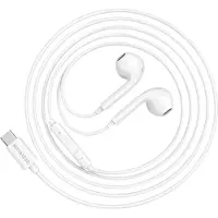 Avizar Mayaxess, écouteurs filaires USB-C avec micro pour Galaxy S24 Plus, blanc