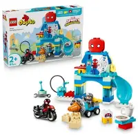 LEGO DUPLO | Marvel 10464 Le Quartier Général de l'Équipe Spidey - Jeu des 2 ans - Moto
