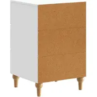 vidaXL Cabinet de chevet Blanc 43 x 41 x 66,5 cm Bois d'ingénierie
