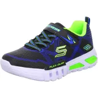 SKECHERS Flex-Glow 90542L-BBLM, Baskets, pour garçons, Noir