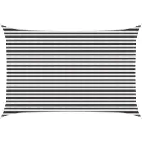Syfax Voile d'ombre Anthracite et blanc 3 x 4 m HDPE