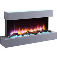 OEM Sphéroïdes électriques - 25 cm (P) x 110 cm (L) x 57,3 cm (H) - 2000 W - Verre - Gris