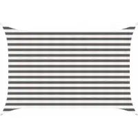 Syfax Voile d'ombre Gris clair et blanc 2 x 3 m HDPE
