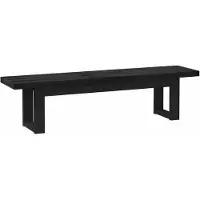 Syfax Banc de salle à manger NOAIN 180 x 41 x 45 cm Pin massif Noir
