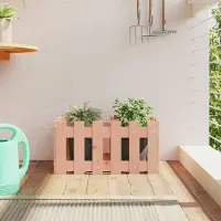 Prolenta Maison Exclusive - Jardinière en bois massif Douglas, design imitation clôture en lattes, dimensions 60x30x30 cm