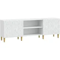 vidaXL Meuble TV 150 x 31 x 50 cm Blanc, aggloméré