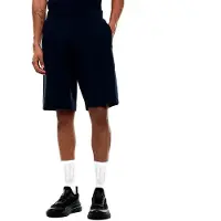 Emporio Armani pour homme. 7M001481_AF12660 Bermuda Logo Series en interlock marine (S), Casuel, Sport, Coton