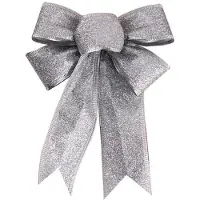 OEM Rubans de Noël scintillants (lot de 12), grands rubans de Noël, décorations pour sapin de Noël, pointes pour sapin de Noël