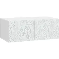 vidaXL Meuble TV mural 59,5 x 31 cm Blanc Panneau de particules