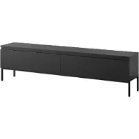Selsey Armoire TV Bemmi - Buffet bas, noir, 175 cm