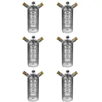Semoic 6X Bouteille D'Huile de Sauce Double Couche 2 en 1 Bouteille en Verre de Vinaigre Assaisonnement de Condiments Bouteilles de Stockage de Cuisine