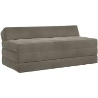 vidaXL Canapé-lit pliable Gris clair 120 x 60 x 49 cm Tissu