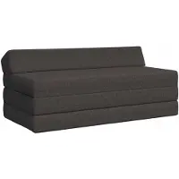 vidaXL Matelas de canapé pliable Gris foncé 120 x 60 x 49 cm Tissu