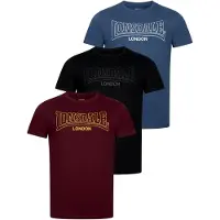 Lonsdale T-Shirt 'Beanley' bleu marine / rouge sang / noir