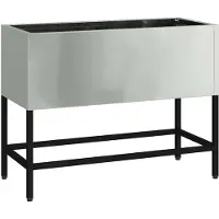 vidaXL Planteur de jardin surélevé Argent 60 x 26 x 45 cm Acier galvanisé