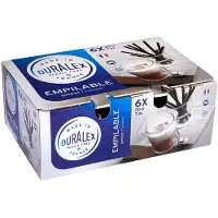 Duralex Verre Stacking 20 cl Ø7.1x8.6cm Haerdet verre,6 pcs/pk, Verres, Transparent