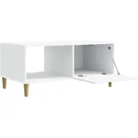 vidaXL Table basse blanche 90 x 50 x 40 cm Bois composite