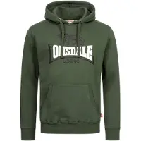 Lonsdale Sweat-shirt 'Thurning' kaki / vert foncé / noir / blanc