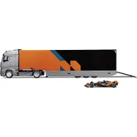 Bburago Camion de transport miniature F1 McLaren MCL38 2024 Norris, échelle 1:43