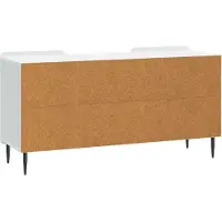 vidaXL Meuble TV Blanc 102 x 34,5 x 52 cm en aggloméré