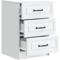 vidaXL Cabinet de chevet Blanc 43 x 41 x 63,5 cm Bois d'ingénierie