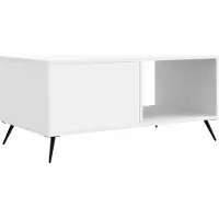vidaXL Table basse blanche 90 x 50 x 40 cm Bois composite