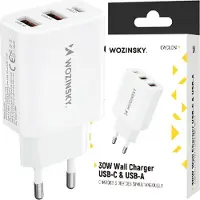 Wozinsky Cwcucw Chargeur secteur 30W Usb-C / 2 X Usb-A - Blanc