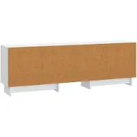 vidaXL Meuble TV blanc 150 x 31 x 50 cm en aggloméré