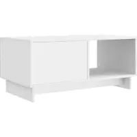 vidaXL Table basse blanche 90 x 50 x 40 cm Bois composite