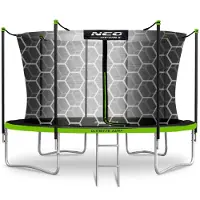 Neo-Sport Trampoline de jardin 14ft/435cm avec filet intérieur et échelle