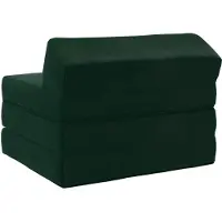 vidaXL Canapé-lit pliable Vert foncé 200 x 70 x 10 cm Velours