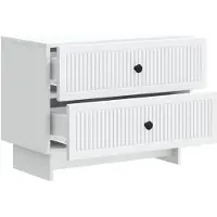 vidaXL Cabinet de chevet Blanc 62 x 34,5 x 47,5 cm Bois d'ingénierie
