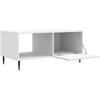 vidaXL Table basse blanche 90 x 50 x 40 cm Bois composite