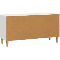 vidaXL Meuble TV 99 x 34,5 x 50 cm Blanc, aggloméré
