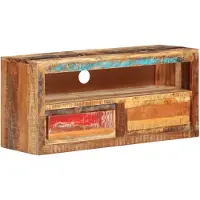 vidaXL Armoire TV 88x30x40 cm Vieux bois massif