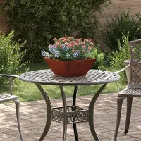 Prolenta Maison Exclusive - Ensemble de 5 pots de jardin, aspect rouille, 35 x 35 x 15 cm
