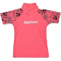 Rip Curl Mini Anak Short Sleeve Rash Guard Rose 24 Months Fille