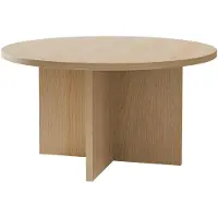 Selsey Ovo - Table basse ronde 76x76 cm aspect bois chêne Lindberg