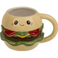 Ootb Becher, Kawaii Burger, aus Dolomit, Tasse, Marron