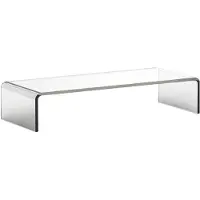 MAUL Monitor-Erhöhung Höhen-Bereich: 10 bis 10 cm Transparent, Réhausseur pour moniteur, Transparent