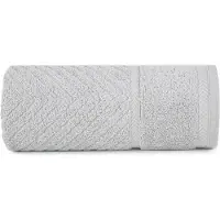 Eurofirany REINA LINE Serviette en coton avec motif en zigzag et bord lisse, 500 g/m2, 50 x 90 cm (140 x 250 cm)