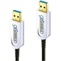 PureLink FiberX FX-I640-015, 15 m, USB A, USB A, USB 3.2 Gen 1 (3.1 Gen 1), 10 Gbit/s, noir, argent