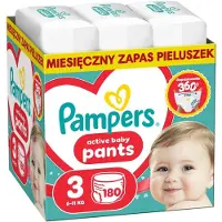 Pampers Pants Size 3 180 Pieces Comfortable And Convenient Diapers For Your Baby (Taille 3, 180 pcs)
