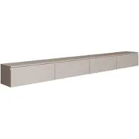Selsey Bemmi - Tableau TV suspendu à quatre volets 300 cm, gris cachemire