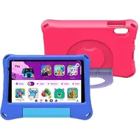 Denver TIO-80115KBUP BLUE/PINK - 8" Octa Core tablet with Android 16GMS & included bumper in blue and pink (8", 64 Go, Bleu, Noir, Pink), Tablette, Noir, Bleu, Pink