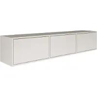 Selsey Framme - Tableau TV suspendu à trois volets, blanc, 150 cm
