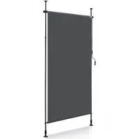 OEM Store enrouleur d'extérieur 120 x 270 cm, couleur anthracite, résistant aux UV - Extensible et réglable en hauteur
